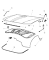 Dodge Hood Latch Diagram - 55113780AB