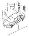 2005 Chrysler Sebring Antenna Diagram - 4760907AC