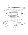 Jeep Renegade Hood Latch Diagram - 68479174AA