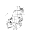 2009 Dodge Grand Caravan Seat Belt Diagram - 1JX89ES3AB