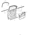 Chrysler Aspen Door Seal Diagram - 55364231AE