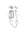 Dodge Durango Vapor Canister Diagram - 4891766AA