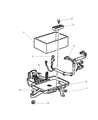 Jeep Grand Cherokee Battery Tray Diagram - 55135690AD