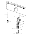 Jeep Camshaft Thrust Plate Diagram - 53010401