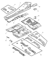 Dodge Floor Pan Diagram - 55257121AA