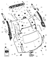 Chrysler Radiator Support Diagram - 4389865AD
