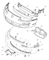1999 Dodge Avenger Bumper Diagram - MR296445