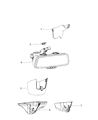 Dodge Durango Mirror Cover Diagram - 68306586AA