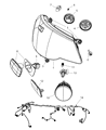 2008 Chrysler Sebring Headlight Diagram - 5303747AE