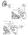 2007 Chrysler Town & Country Brake Booster Vacuum Hose Diagram - 4721355AF