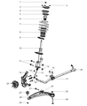 Jeep Coil Spring Insulator Diagram - 5085405AB