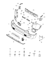 Jeep Renegade Bumper Diagram - 5VW88TZZAA