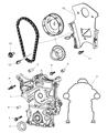 Jeep Commander Timing Chain Tensioner Diagram - 53021582AD