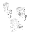 Jeep Wrangler Air Bag Control Module Diagram - 56010105AB