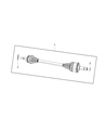 2020 Dodge Challenger Axle Shaft Diagram - 53010748AA