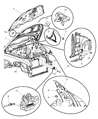 Chrysler PT Cruiser Hood Hinge Diagram - 4724541AB