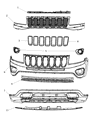 Jeep Compass Bumper Diagram - 68109861AA