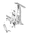 2011 Dodge Durango Seat Belt Diagram - 1GE05GT5AC