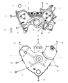 Dodge Journey Timing Cover Diagram - 4892136AC