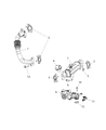 Jeep Cherokee EGR Tube Diagram - 4893638AB