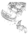 Dodge Magnum Front Cross-Member Diagram - 4805844AA