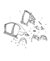 Dodge Dart Wheelhouse Diagram - 68082836AD