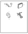 Ram 3500 Parking Assist Distance Sensor Diagram - 82211540AB