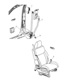 2008 Dodge Nitro Seat Belt Diagram - 5KJ641J8AB