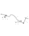 Jeep Sway Bar Bushing Diagram - 52089485AB