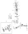 Jeep Compass Control Arm Diagram - 5105041AI