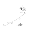 2018 Jeep Compass Parking Assist Distance Sensor Diagram - 68245724AC