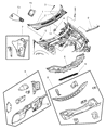 Chrysler Dash Panels Diagram - 4814747AB