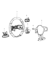 2012 Jeep Grand Cherokee Steering Wheel Diagram - 1VM831X9AF