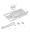 Chrysler Voyager Floor Pan Diagram - 5012644AB