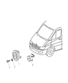 2002 Dodge Sprinter 3500 Horn Diagram - 5103852AA