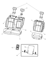 2012 Ram 1500 Armrest Diagram - 1PA92XDVAA
