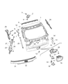 Jeep Compass Trunk Lid Latch Diagram - 68247939AB