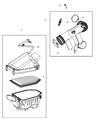 Jeep Wrangler Air Filter Diagram - 53034018AE