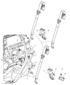 Jeep Commander Seat Belt Diagram - 1EY841D5AA