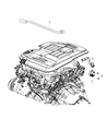 Chrysler PCV Hose Diagram - 68403092AA