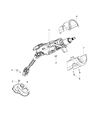 Jeep Steering Column Cover Diagram - 1WN01DX9AD