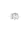 2016 Jeep Renegade ABS Control Module Diagram - 68285047AA