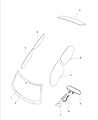 Dodge Windshield Diagram - 68102840AA