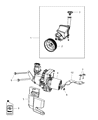 Chrysler Power Steering Pump Diagram - 68059524AF