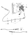 2012 Dodge Challenger Parking Brake Cable Diagram - 68066189AC