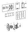 Ram Wheel Bearing Diagram - 5154199AE