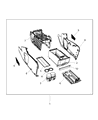 Dodge Center Console Base Diagram - 1PC89HL5AF