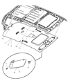 Dodge Durango Sun Visor Diagram - ZC351D1AB