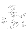 Dodge Magnum Center Console Base Diagram - 1AJ731D5AA