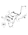 Jeep Grand Cherokee Power Steering Hose Diagram - 5154458AB